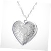 COLLBATH Locket Necklace for Women Photo Frame Heart Shape Jewelry