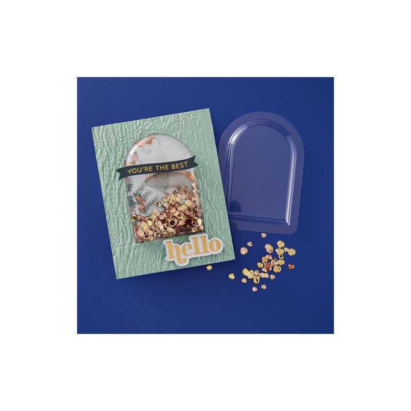 Spellbinders Arch 6 Pack Shaker Dome, Clear