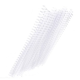 Bobinas de Encuadernación, Bobinas de Encuadernación en Espiral, 20 Piezas de Plástico de 30 Orificios para Papel A4 (13mm*30 agujeros transparentes 20 tiras)