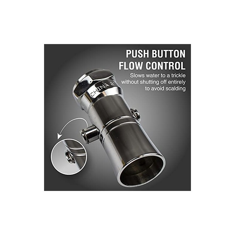 LDR Industries 520 1100CP-18 Water Saving Showerhead with Push Button