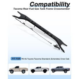 Mountainpeak Rear Fuel Tank Support Crossmember Frame Fit for Toyota Tacoma 1995-2004 Extended Cab Standard Cab Crew Cab
