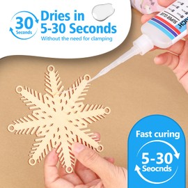 Super Glue All Purpose with Anti Clog Cap. 6 x 1 fl oz,CA Glue - Adhesive Super Glue Cyanoacrylate Glue for Hard Plastic, Wood, Metal, Glass, Ceramics and Porcelain, Quick Dry | USKICH