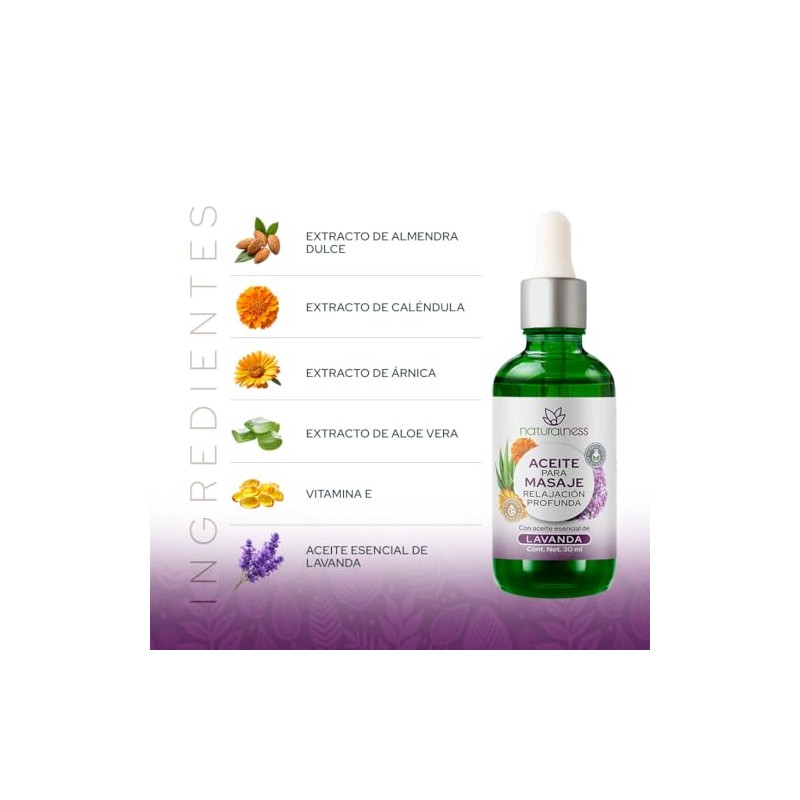 Naturalness - Aceite Relajante para Masaje Relajación Profunda 30 ml