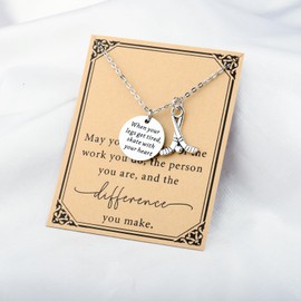 SEIRAA Hockey Stick Jewelry Ice Hockey Player Necklace Skate with Your Heart Pendant Hockey Team Necklaces (when your legs neck)