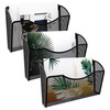EasyPAG 3 Pack Mesh Wall File Organizer | Vertical Mounted