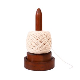 FantasyDay Wood Yarn Holder with Twirling Mechanism Classic, Wooden Spinning Yarn & Thread Holder, Knitting Embroidery, Craft & Sewing Supplies (A012)