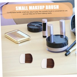 Housoutil Blush Brush 4pcs Makeup Brush Small Powder Brush Cosmetic Powder Brush for Pressed Powder Face Powder Brush Loose Powder Brush Small Brush for Makeup Mini White Miss Plastic Tool