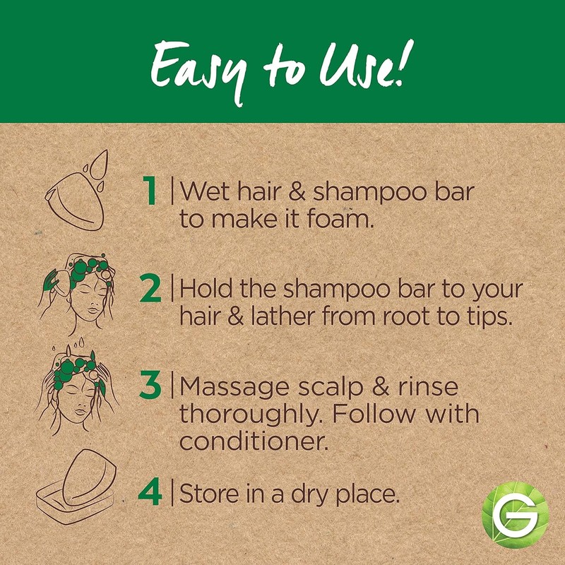 Garnier Whole Blends Restoring Shampoo Bar for Dry, Damaged Hair,