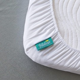 100% Cotton Crib Sheets Fitted, Compatible with Next2me and All Bedside Crib Mattress,2 Pack, Breathable and Soft Bassinet Sheets, White & Grey