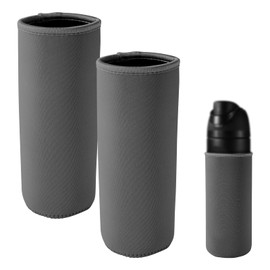 2pcs Silicone Water Bottle Sleeves for Owala FreeSip Plastic 25oz, Anti-Slip Protective Wrap Boot for Twist Flip Bumper Retaining Temperature & Avoiding Damage Accessories Replacement Part(Black)