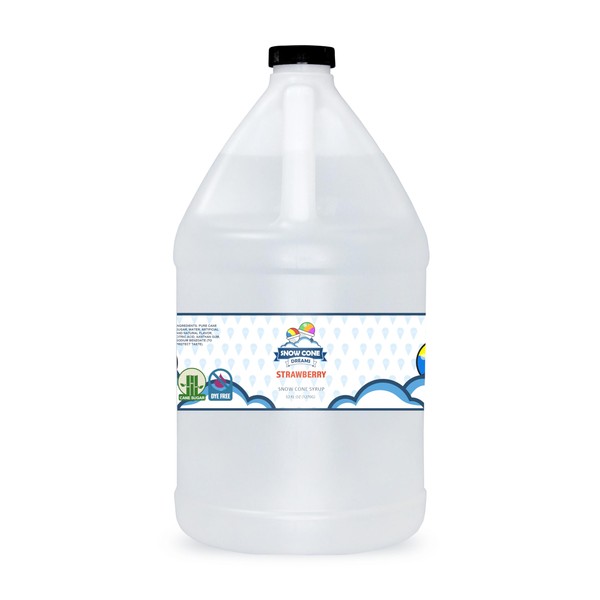 Snow Cone Dreams Strawberry Dye Free Cane Sugar Snow Cone