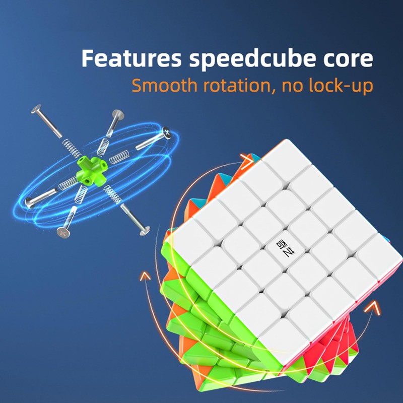 XMDCuber QY Toys Speed Cube 5 x 5 Stickerless, Speed