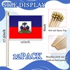 WEITBF 12 Pack 8×12 Inch Haiti Flags Haitian Flags on