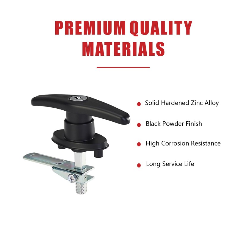 YSMITH T Handle Lock Truck Topper Cap Canopy Camper Shell
