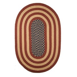 2' x 3' Rustic Flag Braided Rug