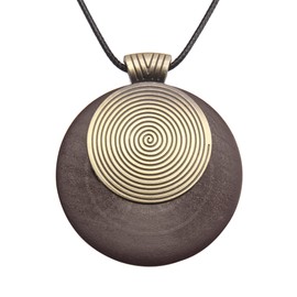 COOLLA Women Multilayer Pendant Necklace, Vintage Jewelry Fashion Long Sweater Necklace for Women Leather No Gemstone Leather No Gemstone, Leather, No Gemstone