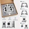 Adjustable Appliance Base Stand for Washer and Refrigerator – Locking