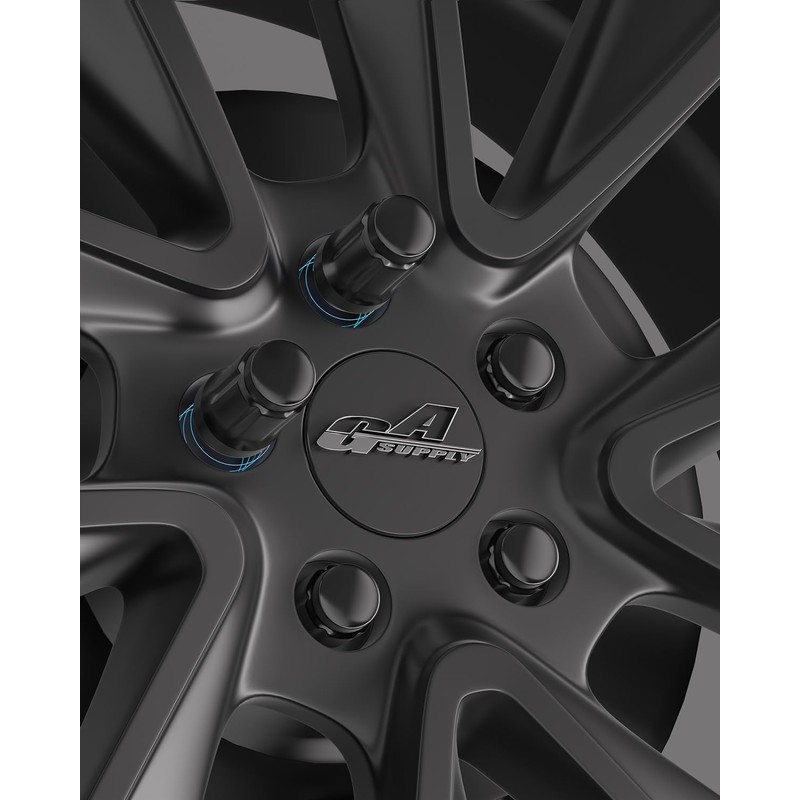 GAsupply 1/2-20 Lug Nuts Black, 1/2 x 20 Closed End