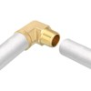 QUARKZMAN Brass Pipe Fitting 90 Degree Elbow Brass 3/8" NPT