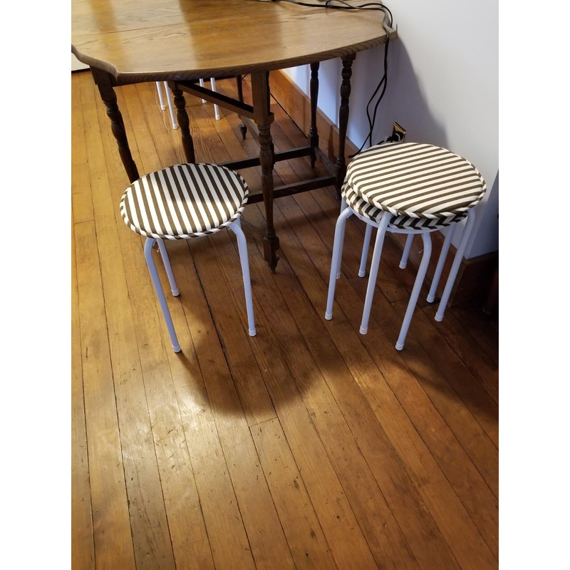 Round Stool Chair Cushions for Kitchen Dining Seat Pads with