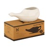 HealthGoodsIn Ceramic Neti Pot, Dishwasher Safe, for Nasal Cleansing +