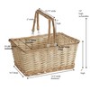 Household Essentials ML-2202 Open Top Market Basket with Handles