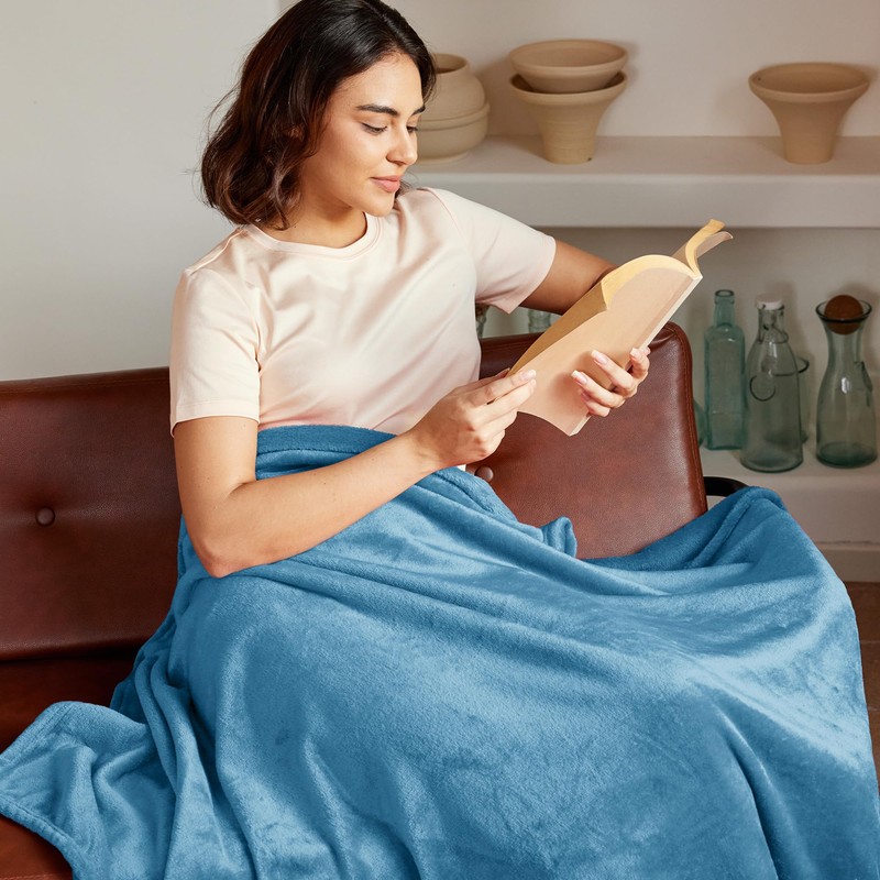 Exclusivo Mezcla Soft Throw Blanket, 127 x 178 CM Fleece