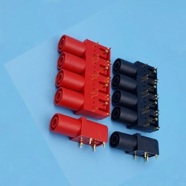 Unbranded 20PC Right Angle Gold-Plated 4mm Safety Banana Female Jack PCB Socket Connector