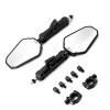 CB Motorcycle Rearview Mirror Set 10mm 8mm Mount For KTM