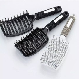 파마 곱슬머리빗 왕빗 곱슬머리브러 [검정] Perm Curly Hair Comb Large Curly Hair Brush [Black]