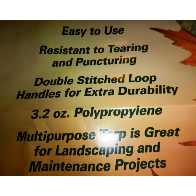 DeWitt 9' x 9' Hunter Green Leaf Hauler Tarp