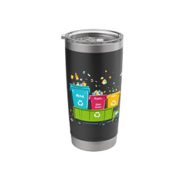 Metal Plastic Glass Paper Recycling Bins Stainless Steel Insulated Tumbler