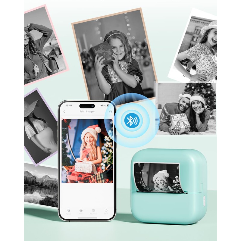 Phomemo Sticker Printer - Mini Printer for Phone, M02X Portable