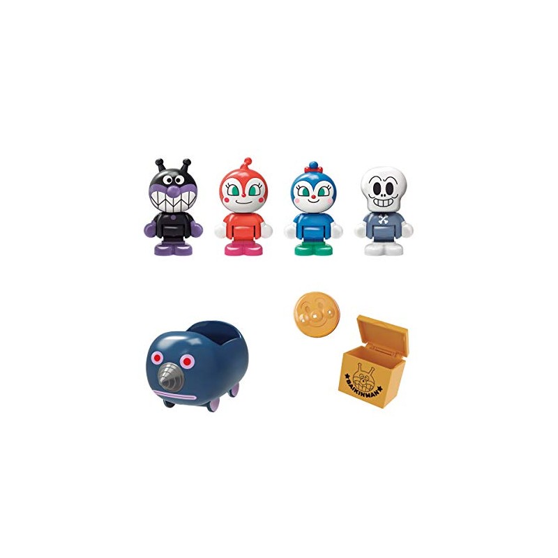 Anpanman First House Doll Set Baikinman and Friends
