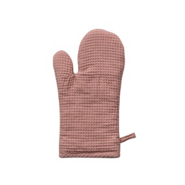 Creative Co-Op Woven Linen and Cotton Waffle Hot Pad Mitt, Putty Color