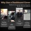 KEYOOG Dashboard Cover Dash Mat Fit for 2024-2019 to-yota RAV4
