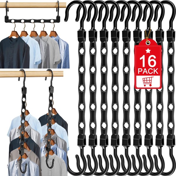 Besslly 16 Pack Hangers Space Saving Magic Space Saver Storage