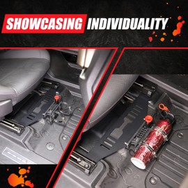 for Hummer EV Passenger Seat Fire Extinguisher Mount Bracket Quick Release Roll Bar for Pickup SUV 2024-2025 Hummer EV Accessories Adjustable 2 Clamps Fire Extinguisher Bottle Tie Bracket (Aluminum)