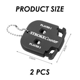 TYFGRT 2 Piece Golf Scorer Square Scorer Double Scorer Mini Scorer Portable Scorer Manual Counter