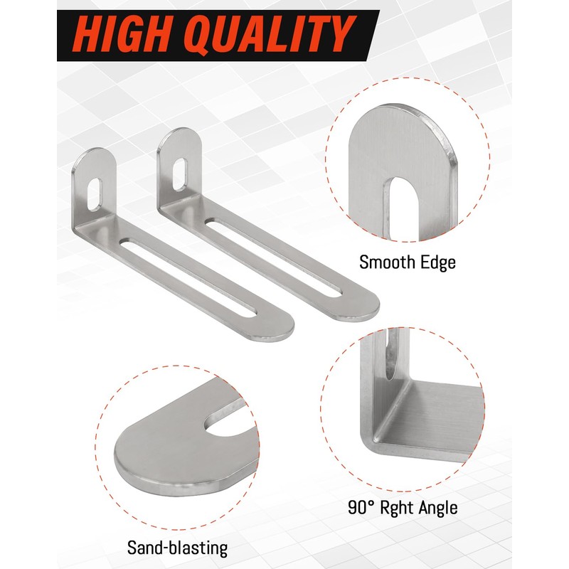 Jeboler Angle Connectors 72.5 x 24 x 15 mm, Pack