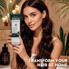 Batana Oil for Hair Growth – 100% Pure Organic & Raw Batana – Promotes Thicker, Stronger Hair, Helps Prevent Hair Loss – Natural for Men & Women – 10.58 oz