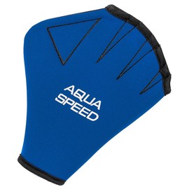 Aqua Speed® Water gloves, aquafitness, swimming training, swimming webs, neoprene, chlorine-resistant, S-XL, size: L