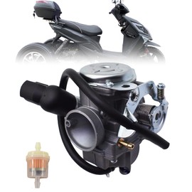 munirater Carburetor Carb Assembly Replacement for 2008-2019 Honda Ruckus NPS50 NPS 50 NPS50S Carb 16100-GGA-672 16046-GEV-003