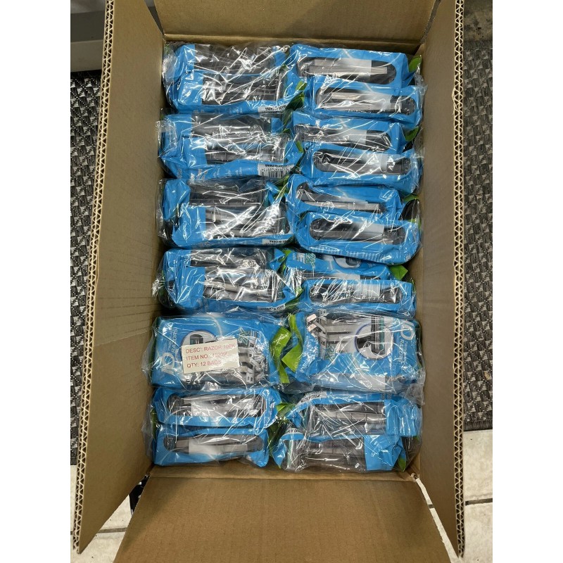 Blade Men's double-sided stainless steel disposable razor 1 boxs（720 pcs）grey