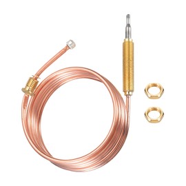 sourcing map 47" Thermopile Thermocouple 815 Degree Gas Fireplaces Replacement Thermocouple M8 for Gas Furnaces, Oven, Fryers, Boilers, Water Heaters
