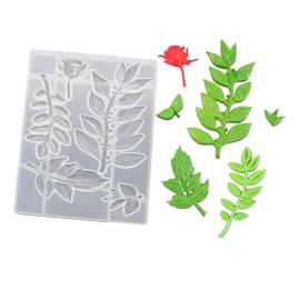 ML Molde Fondant Flor Hoja Moldes Silicona P Rosas Decor Tartas