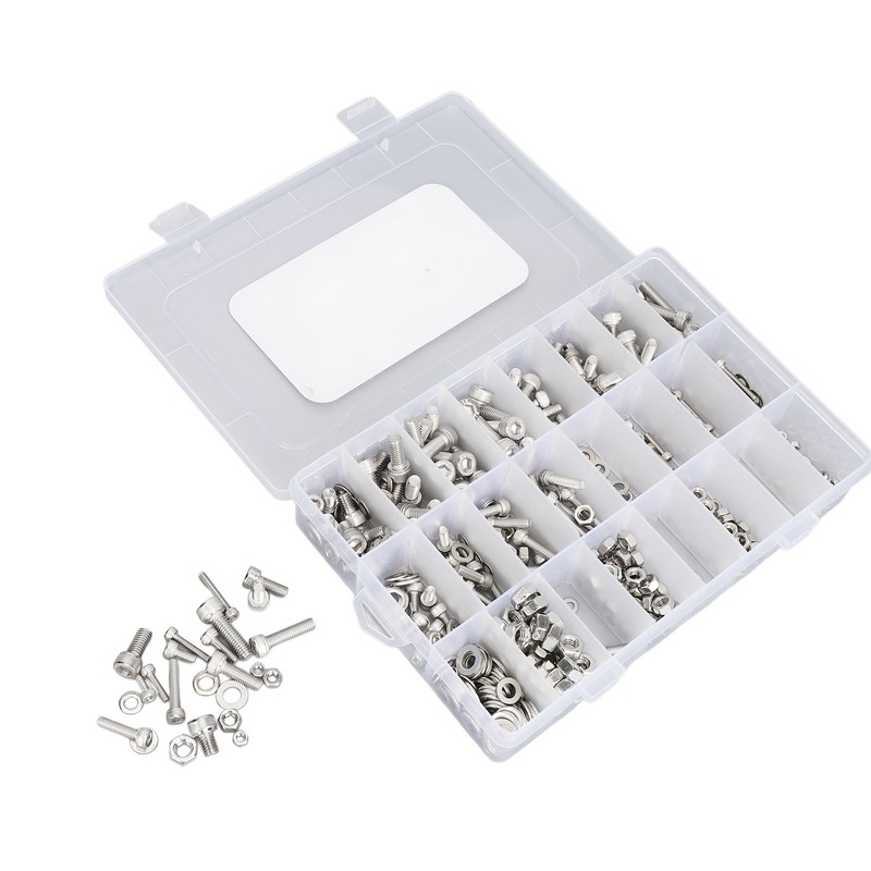 520Pcs Bolts Nuts Assortment Kit Metric M3 M4 M5 M6
