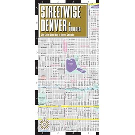 Streetwise Denver Map: Laminated City Center Map of Denver, Colorado