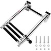 Mojiate Made Stainless Steel Boat Ladder 4-Step, Telescoping Transom Stepladder,