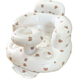 Baby Aufblasbarer Sofa für Babys 3-36 Monate, Babywippe Eingebaute Luftpumpe, Baby Aufblasbarer Sitz Säugling Rückenstütze Sofa Kleinkind Stuhl zum Sitzen Baby Dusche Stuhl